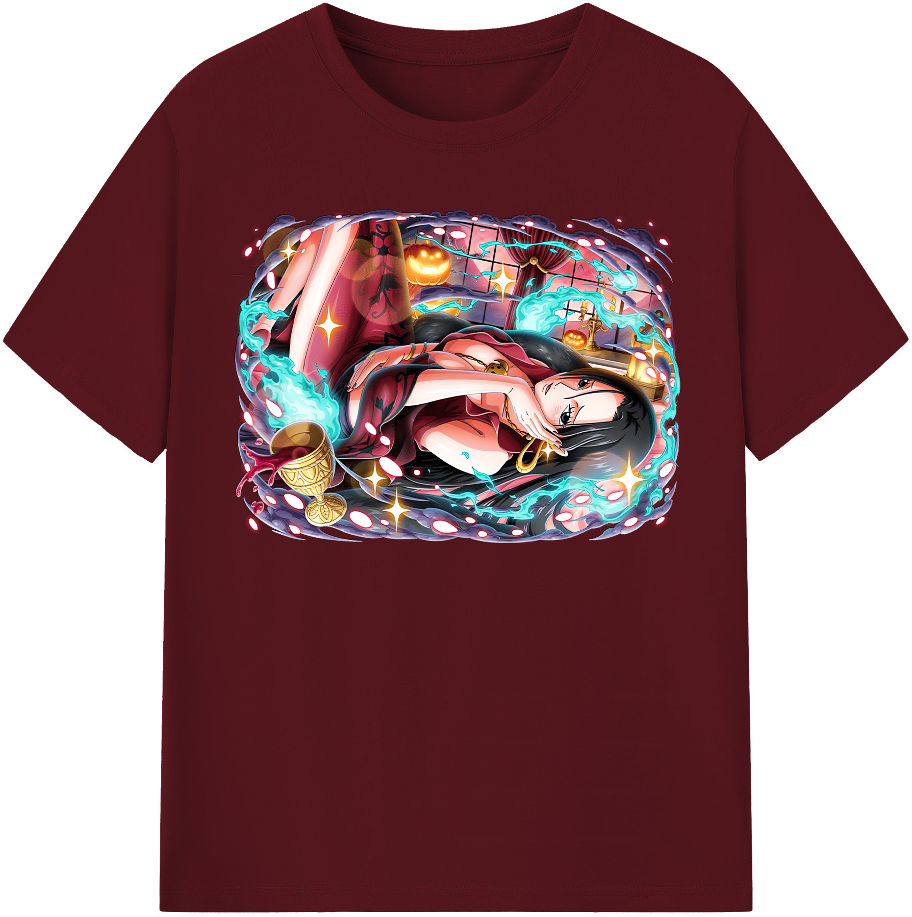 ワンピース ボア・ハンコック ONE PIECE Boa·Hancock 綿100％半袖Tシャツ（フロントプリント）